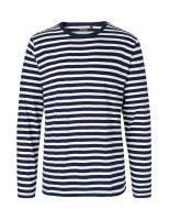 White/Navy Stripe