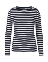 White/Navy Stripe